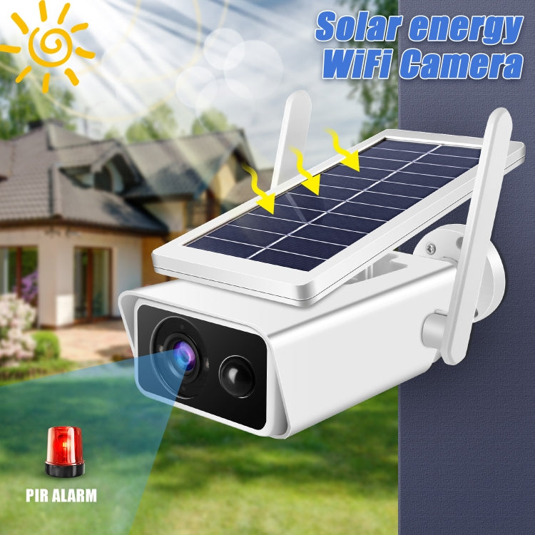 T13-2 1080P HD Solar Powered 2.4GHz WiFi Security Camera without Battery, Support Motion Detection, Night Vision, Two Way Audio, TF Card, T13-2 without Battery T13-2 1080P HD Solar Powered 2.4GHz WiFi Security Camera without Battery, Support Motion Detection, Night Vision, Two Way Audio, TF Card, T13-2 without Battery